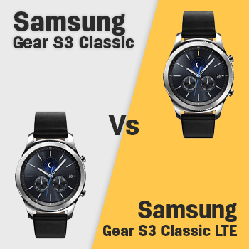 Samsung Gear S3 Classic vs Gear S3 Classic LTE Specs  SmartwatchSpex